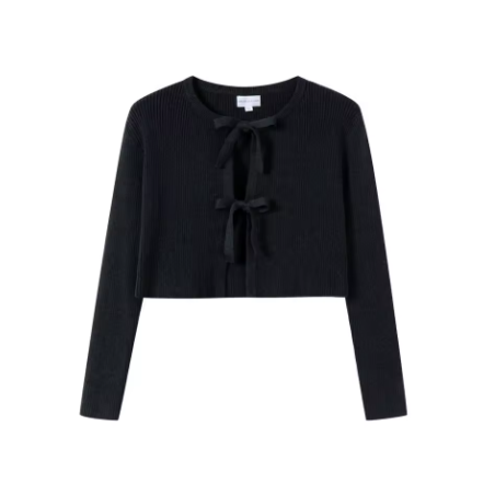 Knit Bow Cardigan