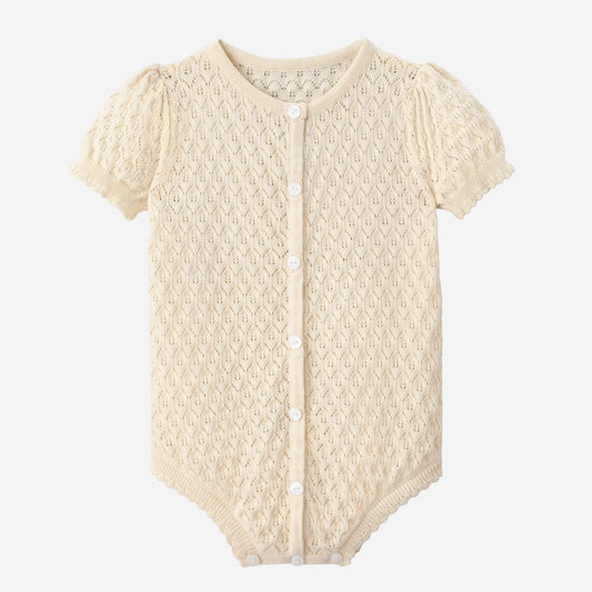 Knit Girls Romper- Meadow Collection