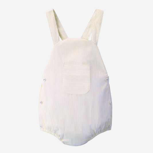 Butter Yellow Pinstripe Romper- Meadow Collection