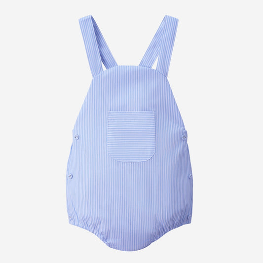 Blue Pinstripe Romper