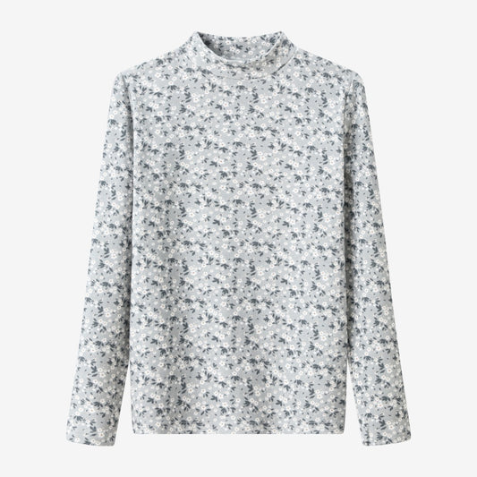 Floral Mockneck