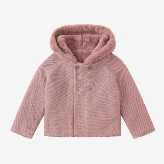 Pink Baby Knit Jacket - 2y