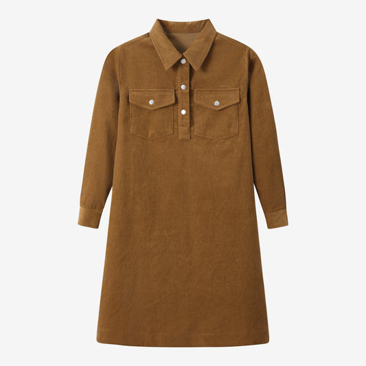 Corduroy Shirt Dress