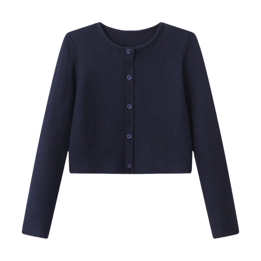 Navy Knit Cardigan