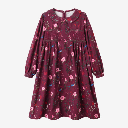 Floral Burgundy Dress