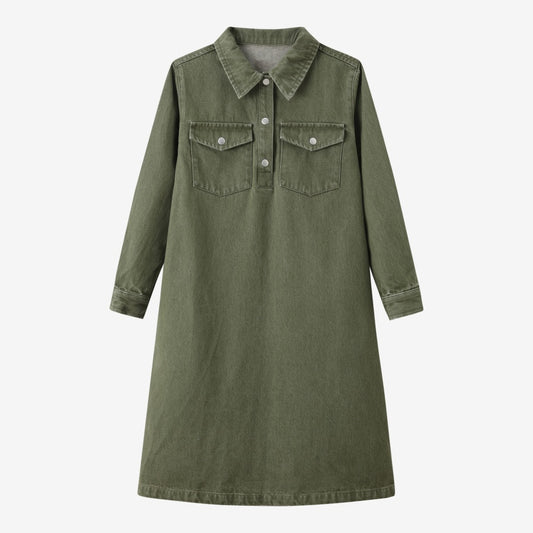 Green Denim Dress