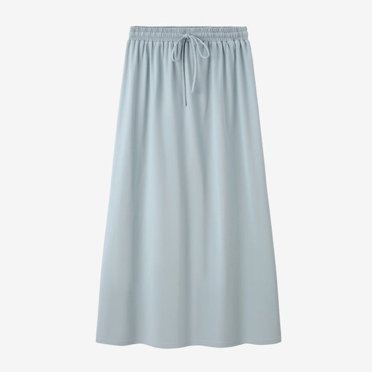 Drawstring Maxi Skirt