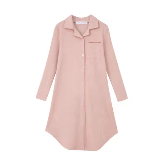 Pink Button Nightgown