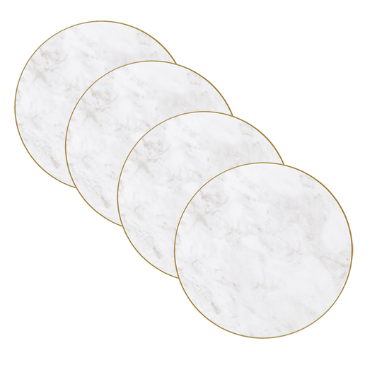 Lucite Marble Chargers Gold Border