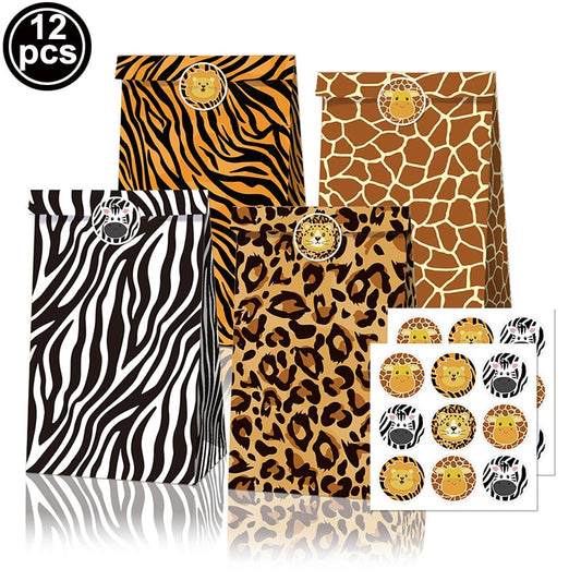 12pcs Animal Print Bags