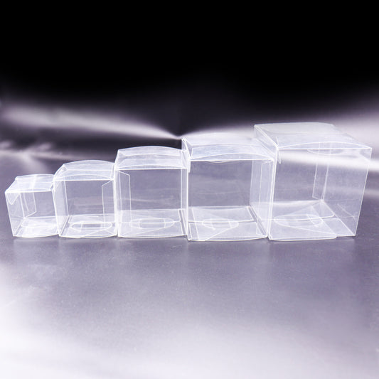 10pcs Square Clear PVC Boxes