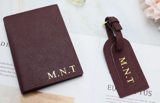 Personalized Passport Holder and Luggage Tag
