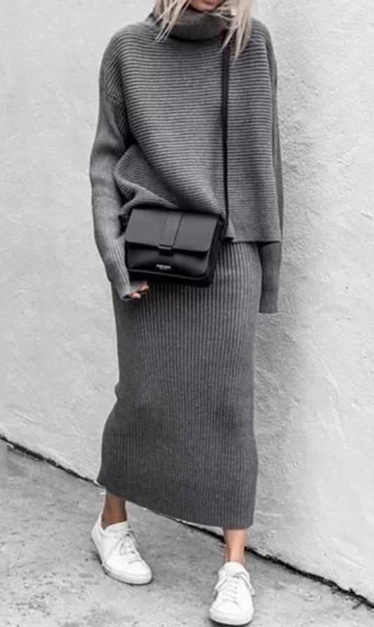 Knitted Ribbed Set