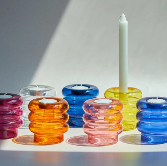 Neon Color Candle Holder