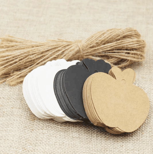 Paper Apple Place Tags