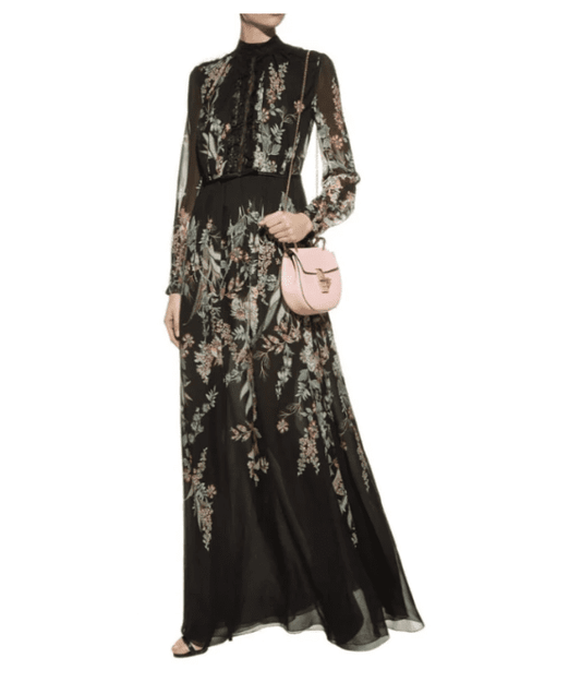 Chiffon Floral Gown
