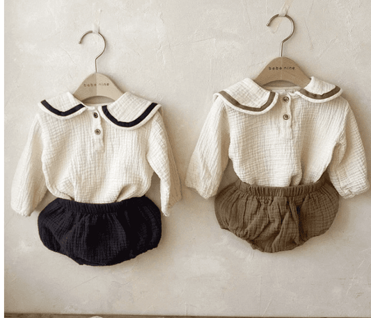 Cotton Long Sleeve Shirt and Set